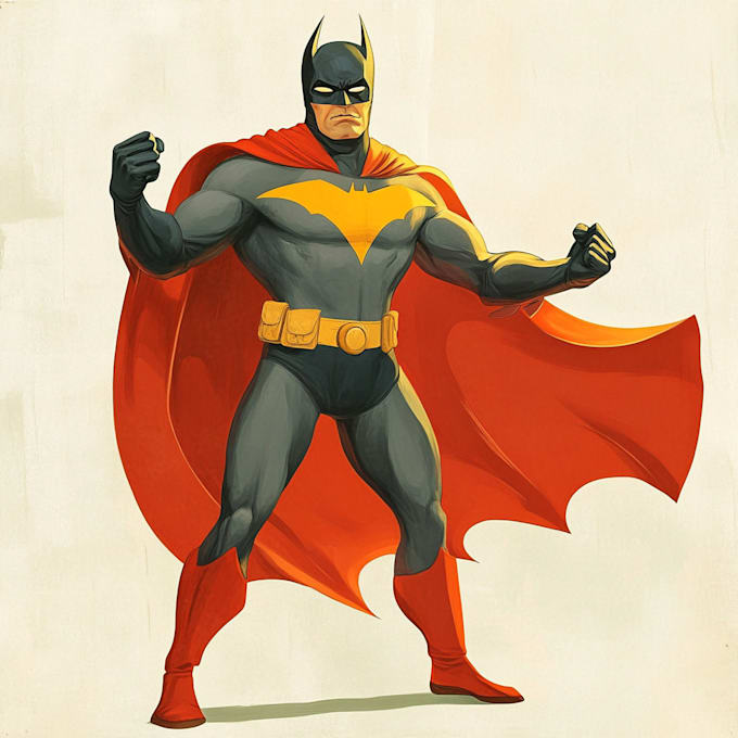 create scifi, superhero character art