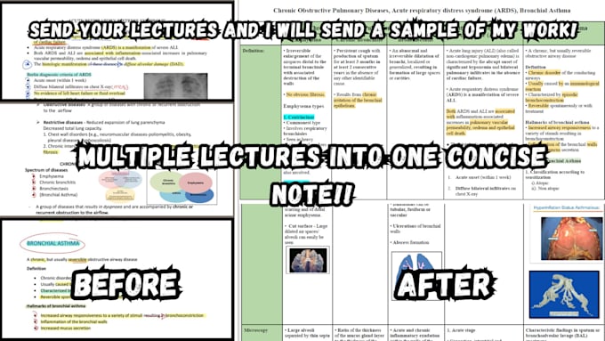 make last minute revision notes for students