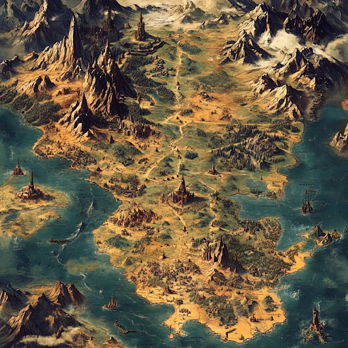 create custom hand drawn maps for your project or dnd game map