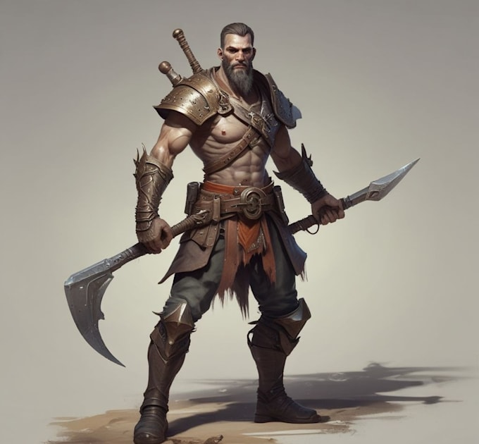create game art,  character designs, environment art etc