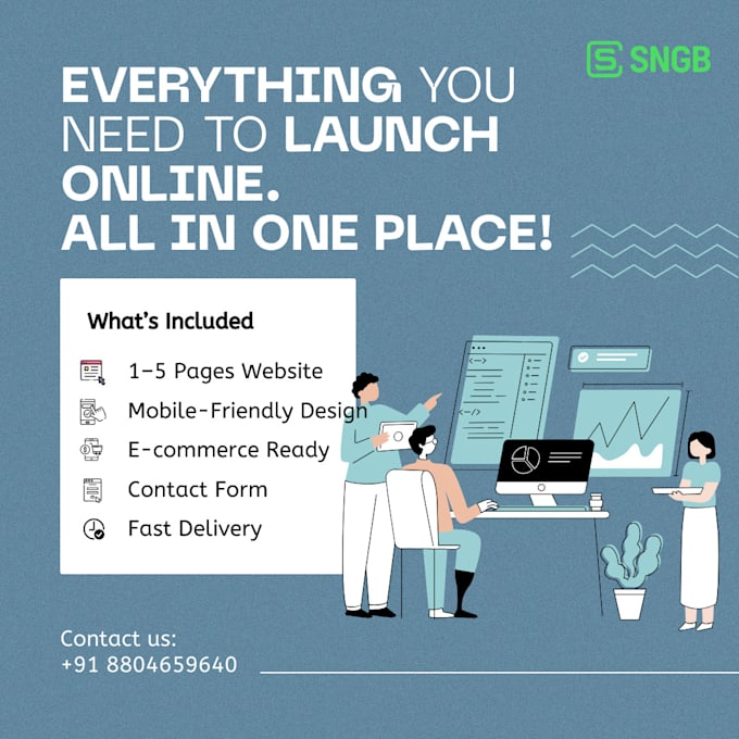build a simple business website with mobile friendly design