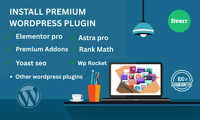 install elementor pro,astra pro ,yoast seo,wp rocket premium wordpress plugin