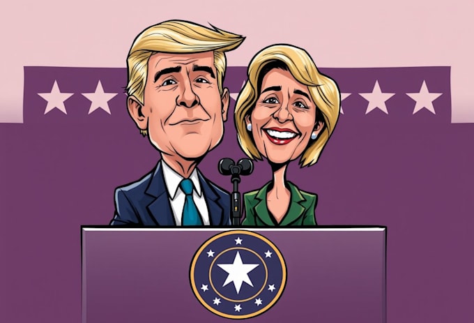 create a political and editorial cartoon