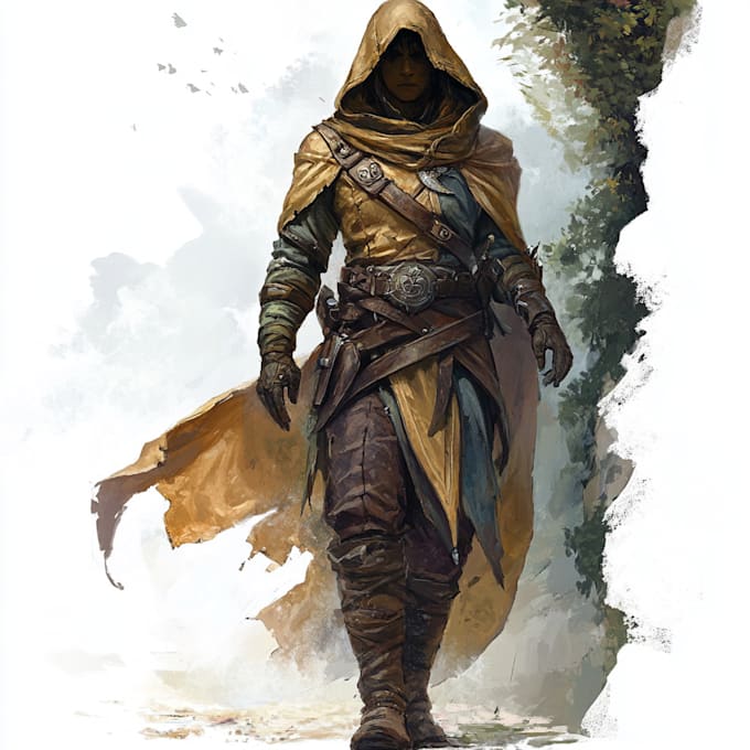 design a dnd character art