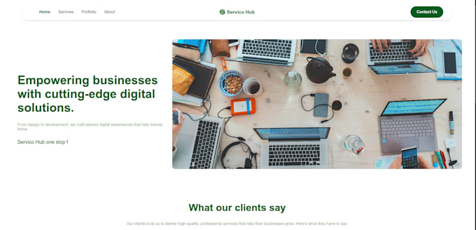 develop a modern react nextjs website using tailwind CSS