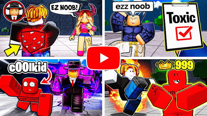 make professional roblox youtube thumbnail for you