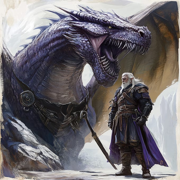 make fantasy, anime, game, dnd character illustration
