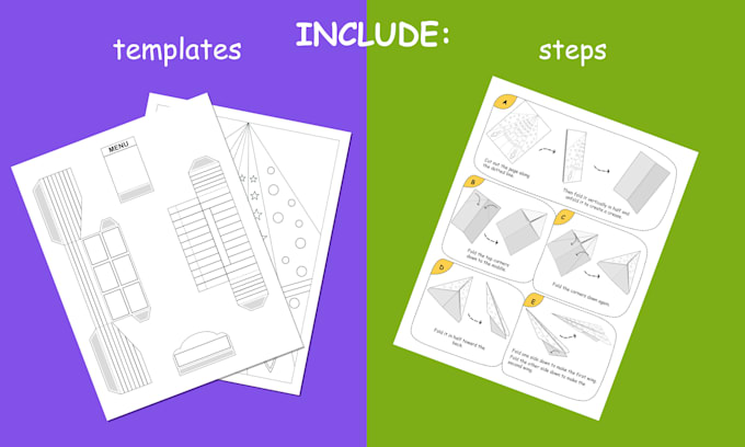 create custom paper craft templates ,DIY projects