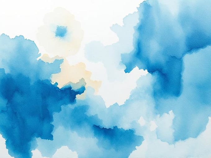 design abstract watercolor canvas wall art