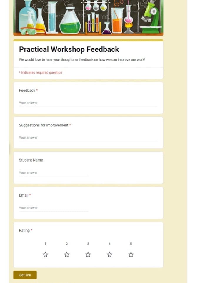 create a professional google form