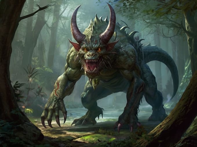 draw fantasy or dnd creatures and monsters