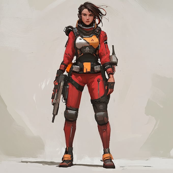 character, mech, spaceship, weapon or environment sci fi