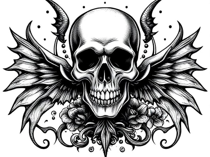 create your dark and gothic custom tattoo design