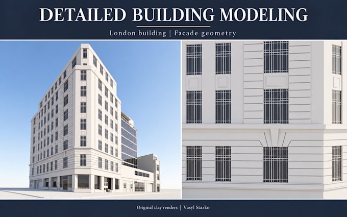 create detailed 3d architectural models from drawings and sketches