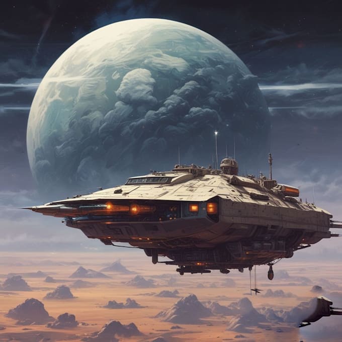 create sci fi illustrations