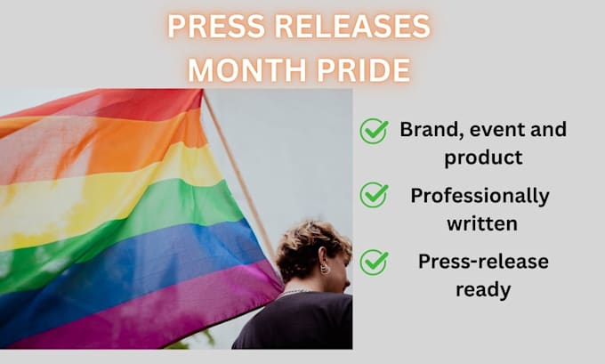 write a pride month press release for your brand, event, or product