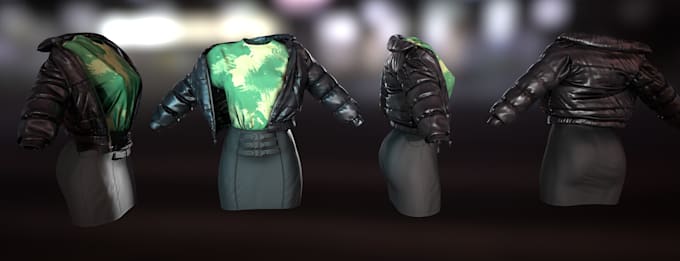 do 3d second life outfits, 3d clothing designs for your  second life mesh