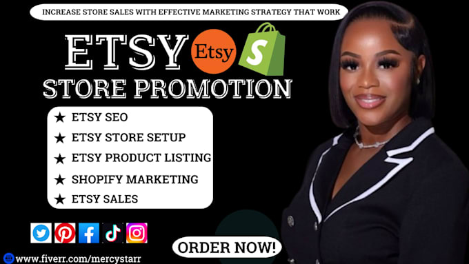 do etsy and shopify store promotion, pinterest marketing boost etsy sales