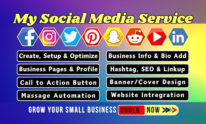 create, set up, and optimize all social media accounts perfectly
