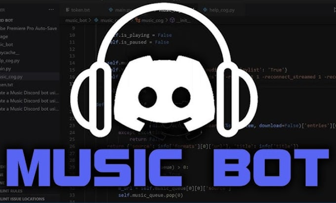 make discord music bot, streamer bot, custom chatbot