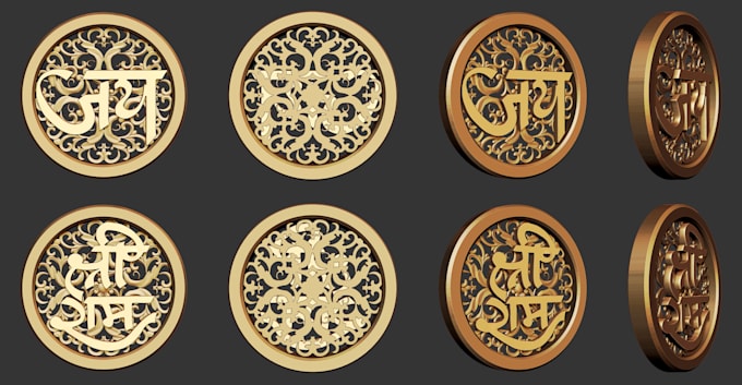 custom 3d ring design realistic cad model pendants stl file 3d printable jewelry