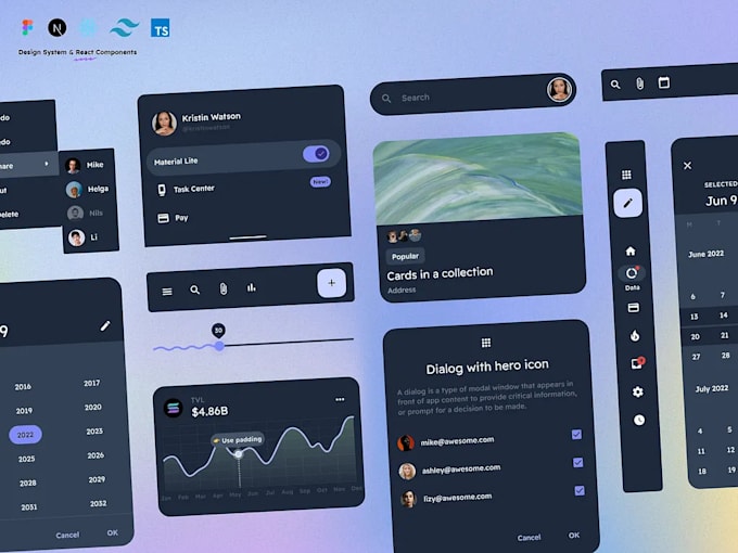 create custom and responsive react ui components