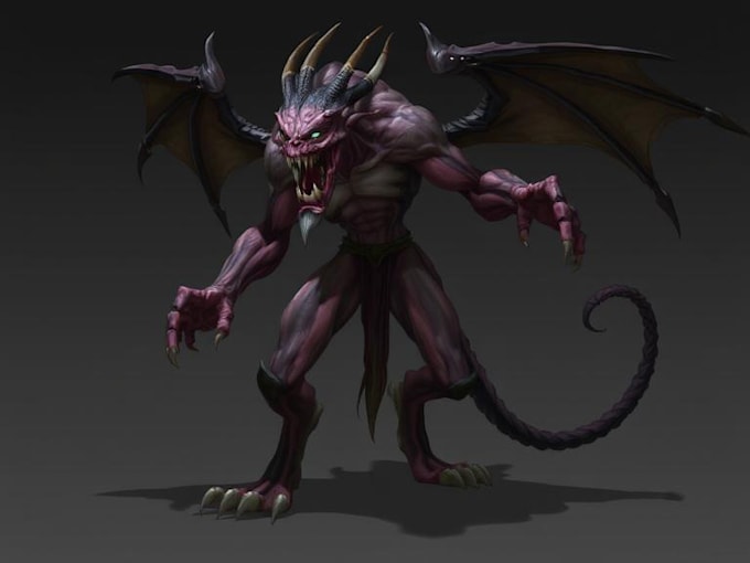 create realistic character and creature concept art