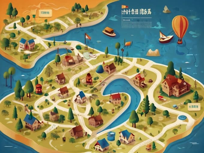 Make map illustration vector illustration vector map by Trayneshills ...