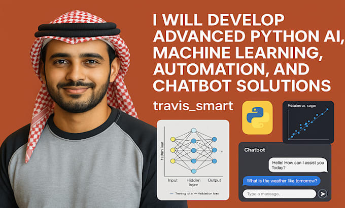 develop advanced python ai, machine learning, automation, and chatbot solutions