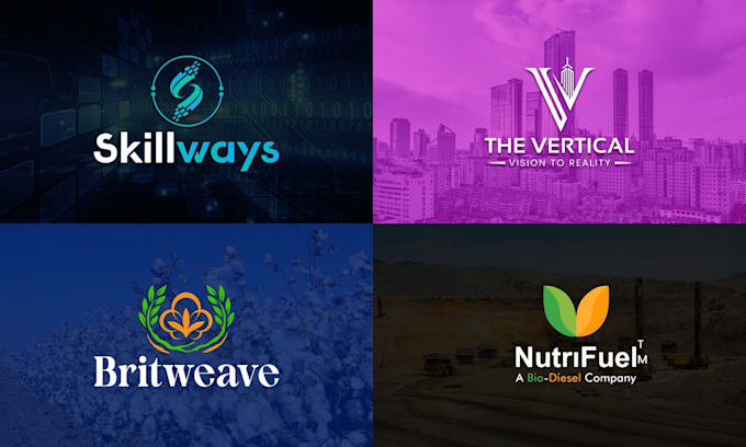 do modern minimalist custom logo design and redesign
