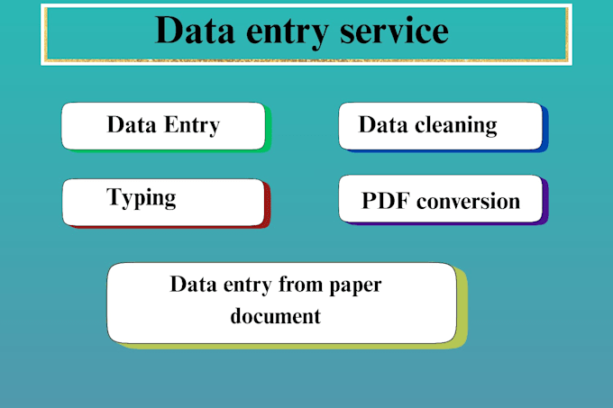 do excel data entry ,copy paste,typing, convert PDF, data entry, data cleaning
