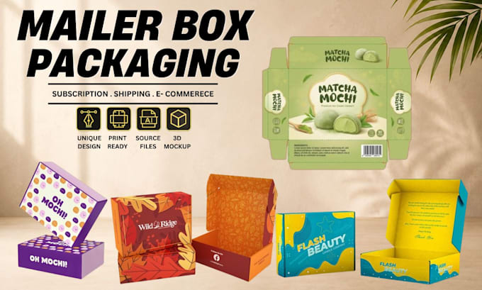design custom mailer box and subscription box packaging