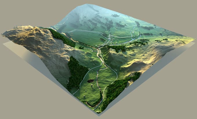 Create unity 3d environments and scenes, unity terrain map, 3d unity ...