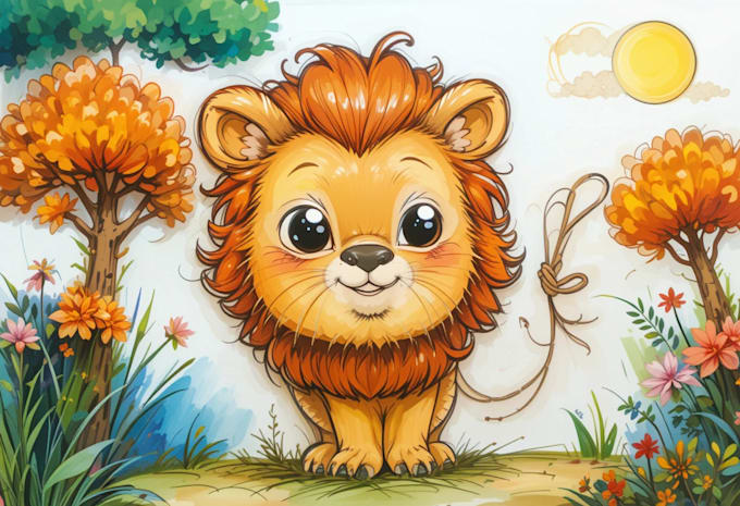 draw animal cartoon illustration