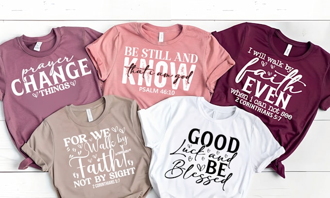 create a christian typography t shirt design