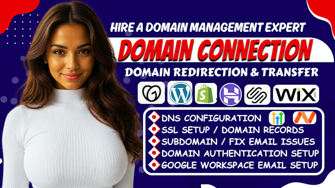 connect domain in godaddy, squarespace, wix, shopify, or fix dns email