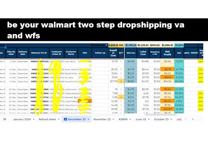 be expert walmart 2 step dropshipping va ,walmart wfs, PPC and walmart listing