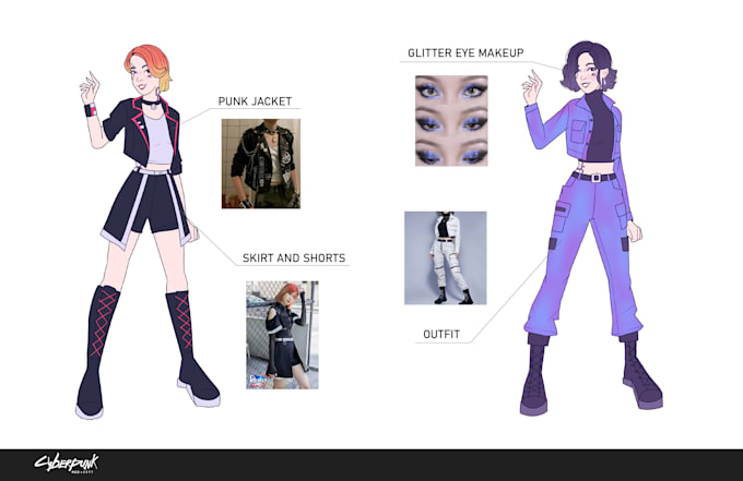 Make a character design sheet by Geeckoartstudio | Fiverr