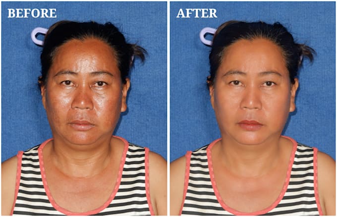 retouch portraits with realistic skin smoothing