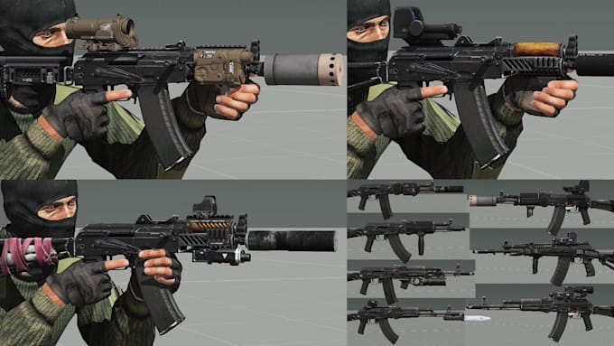 make custom clothings, weapons, gears and skin for your dayz server, dayz