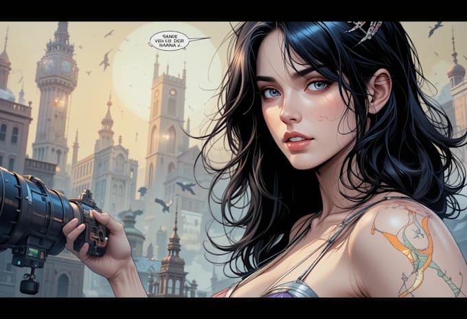 do comic book illustration with comic book illustrator