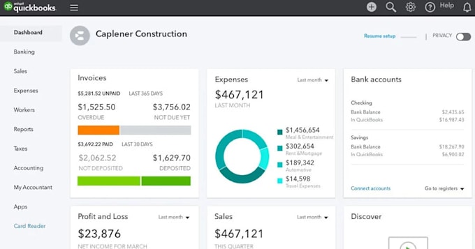 do bank reconciliation, financial reporting and quickbook cleanup services