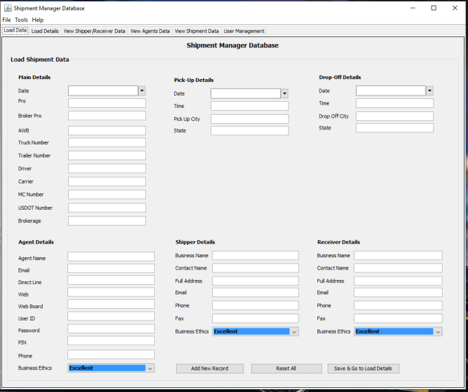 develop database and data driven desktop applications