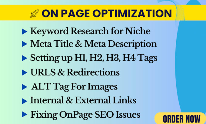 do onpage SEO and technical optimization for wordpress wix shopify squarespace