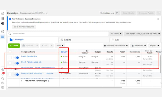be your facebook ads manager