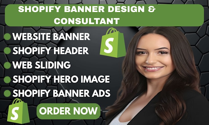 design website banner product banner for shopify etsy wix shopify hero image