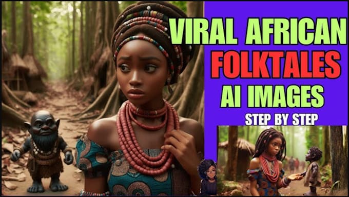create captivating ai video art for african folktale history