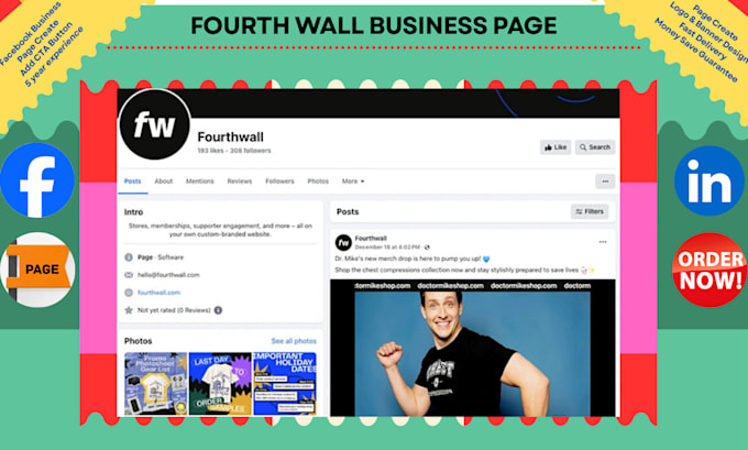 do all social media page create and setup 5 year experience