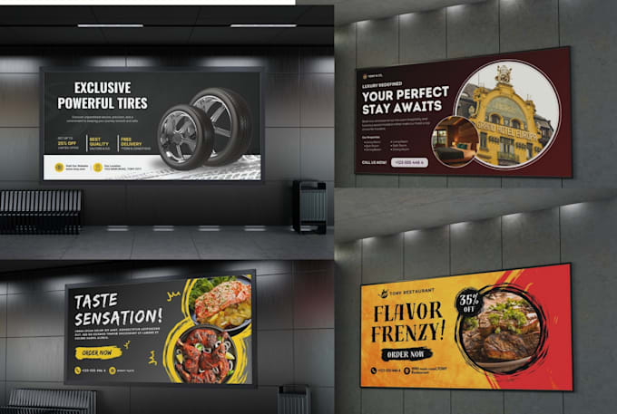 design a rollup banner, billboard,signboard, business card and all banner design