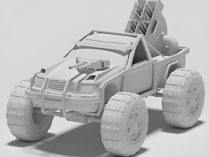 hard surface 3d models for games spaceship model, military tank for 3d printing